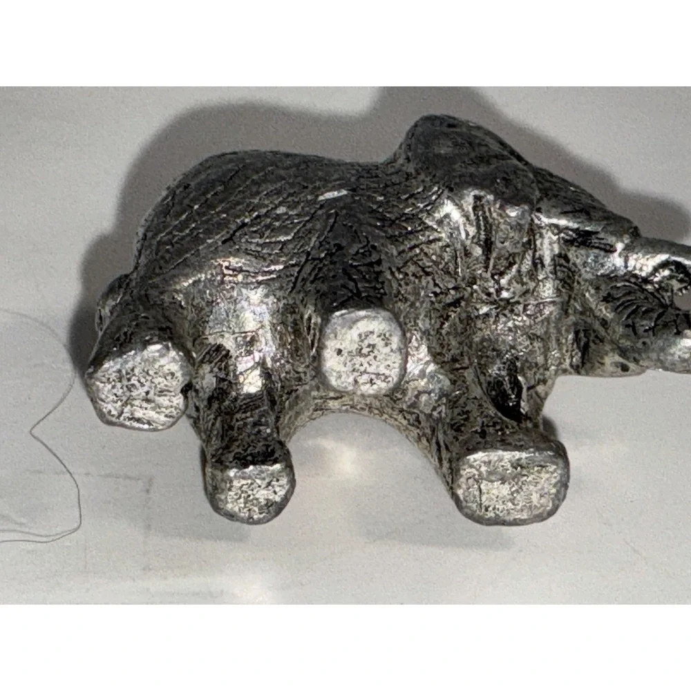Spoontiques Pewter‎ Elephant In Golf Cart And Fire Engine 2 Pewter Elephants
